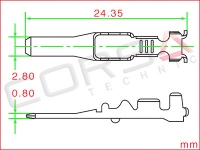 58 S Unsealed Pin Contact