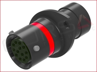 AS 13 Position Flange Recept., Keying N = Red