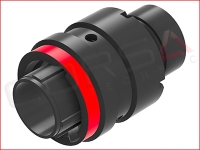 AS 13 Position Plug, Keying N = Red