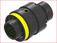 AS 13 Position Plug, Keying A = Yellow