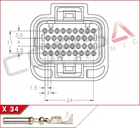 34-Way Kit (Keying 2, Double Locking)