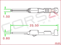 Yazaki 1.5 System Unsealed Pin Contact